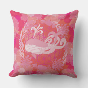 Cojín Decorativo Ballena flor de la vida