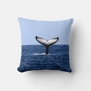 Cojín Decorativo Ballena jorobada en el océano