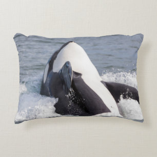 Cojín Decorativo Ballena orca saltando
