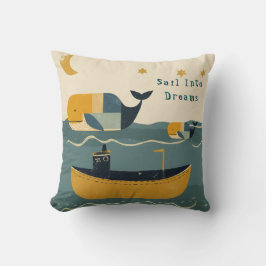 Cojín Decorativo Ballenas de Marea Lunar 