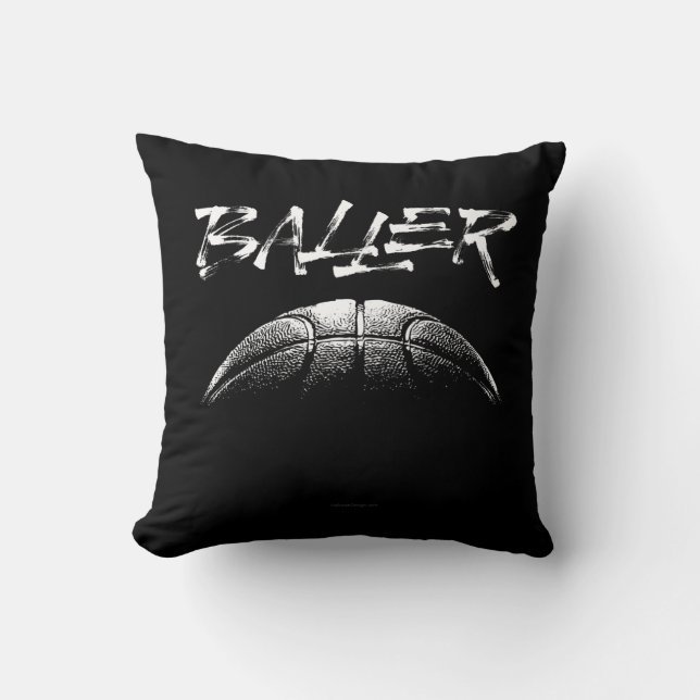 Cojín Decorativo Baller (baloncesto) (Anverso)