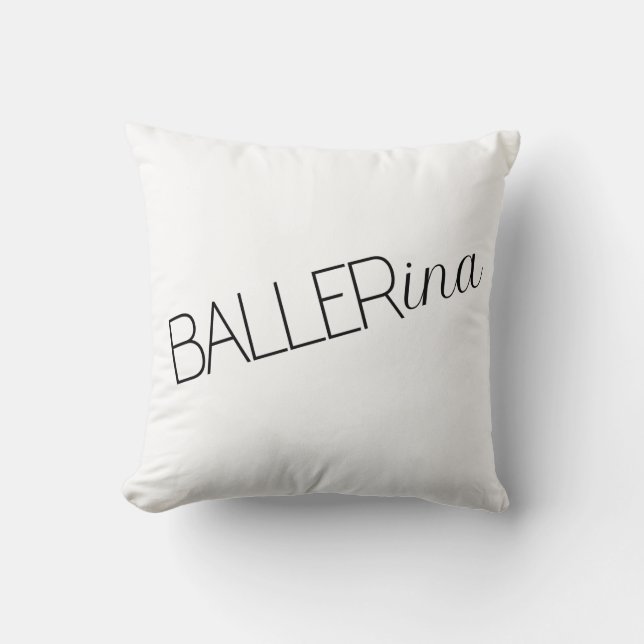 Cojín decorativo Ballerina "Baller" (Anverso)