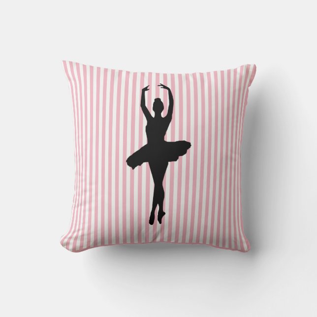 Cojín decorativo Ballerina Ballet Dancer Stripe (Anverso)