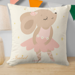 Cojín Decorativo  Ballerina Bunny Personalized Throw Pillow