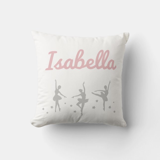 Cojín Decorativo Ballerina Dancer Cushion | Cumpleaños considerando (Anverso)