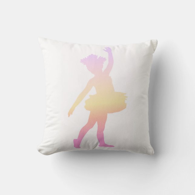 Cojín Decorativo Ballerina lanza almohada. (Anverso)