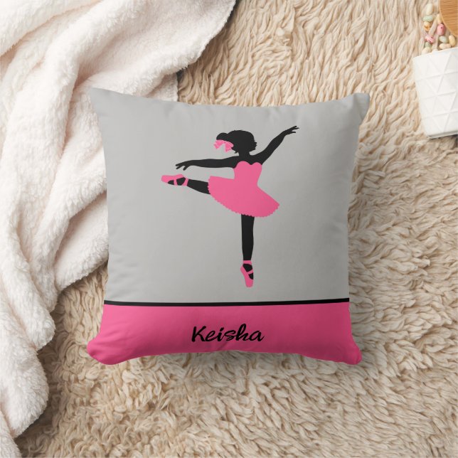 Cojín Decorativo Ballerina negra personalizada (Manta)