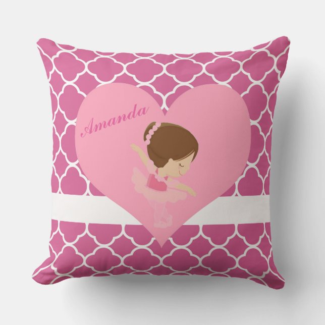 Cojín Decorativo Ballerina personalizada (Anverso)