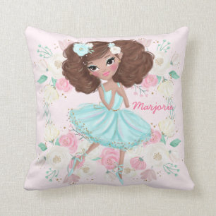 Cojín Decorativo Ballerina Rosa Personalizada