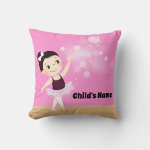 Cojín decorativo Ballerina Rosa Personalizada para