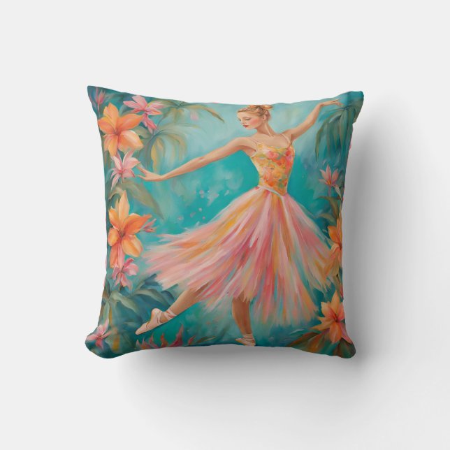 Cojín Decorativo Ballerina Tropical Pillow (Anverso)