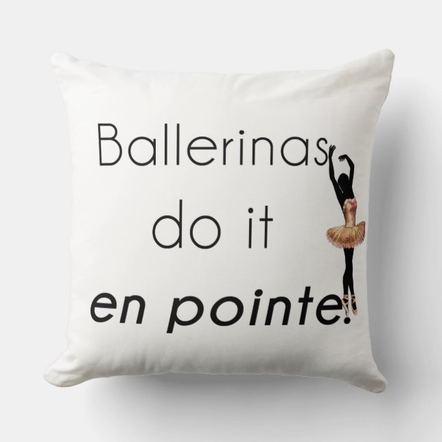 Cojín Decorativo ¡Ballerinas! (Anverso)