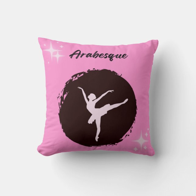 Cojín decorativo Ballet Arabesque (Anverso)