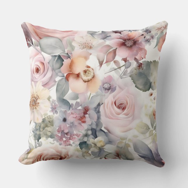 Cojín Decorativo Ballet Bridal Botánico de Rubefacción (Anverso)
