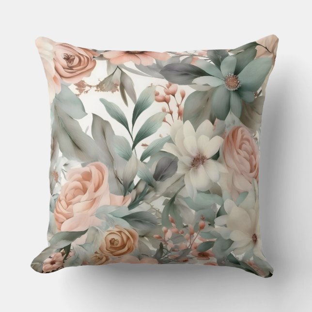 Cojín Decorativo Ballet Bridal Botánico de Rubefacción (Anverso)