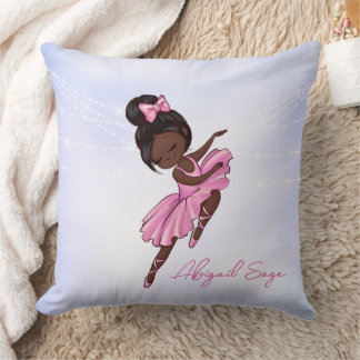 Cojín Decorativo Ballet de baloncesto afroamericano personalizado