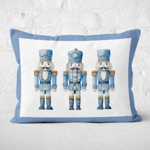 Cojín Decorativo Ballet de Cascanueces Azul Navidad Festiva Vacacio