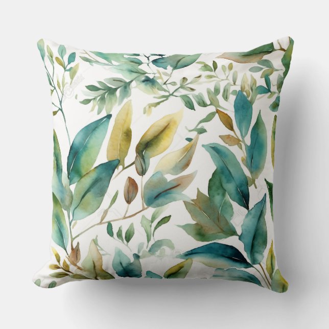 Cojín Decorativo Ballet Evergreen encantado Botánico (Anverso)