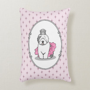 Cojín Decorativo Ballet lindo Princesa Pastor Inglés Viejo Gris 1