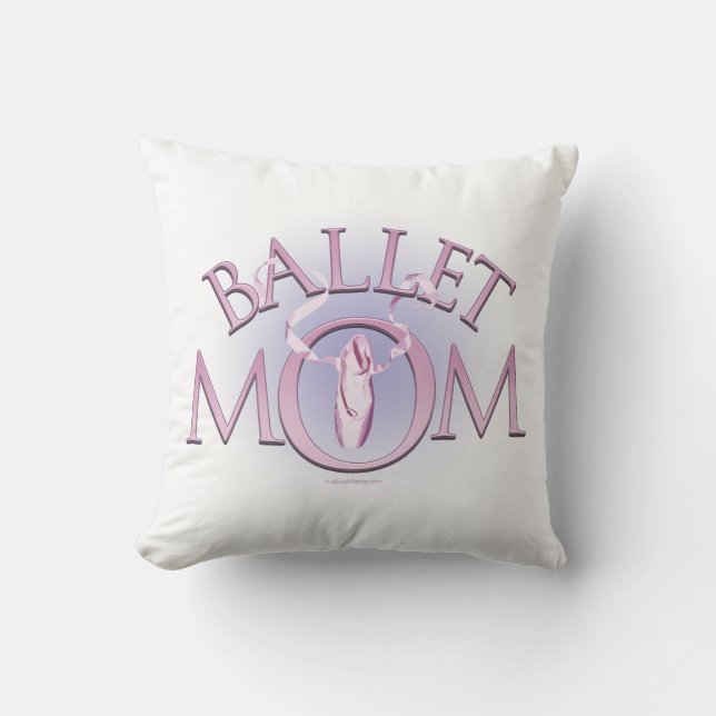 Cojín decorativo Ballet Mom (Anverso)