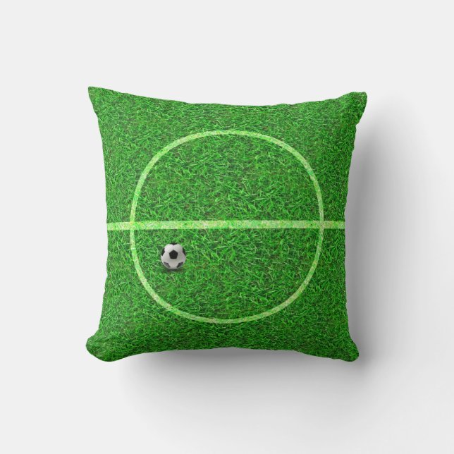 Cojín Decorativo Balón de campo de fútbol - Pillow (Anverso)