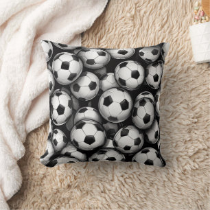 Cojín Decorativo Balón de fútbol vibrante