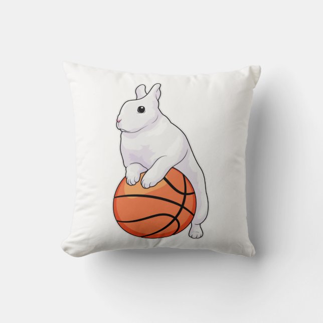 Cojín Decorativo Baloncestista Bunny (Anverso)