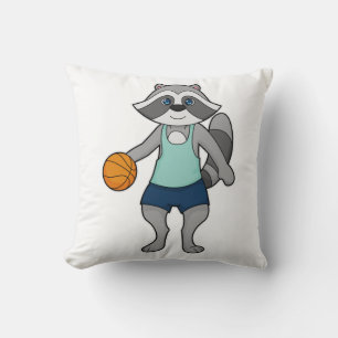 Cojín Decorativo Baloncestista Racoon