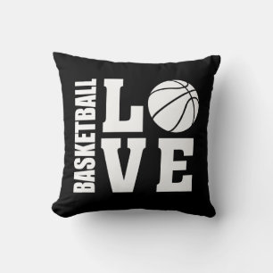 Cojín Decorativo Baloncesto Amor Negro