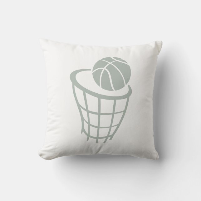 Cojín Decorativo Baloncesto Ash Gray (Anverso)