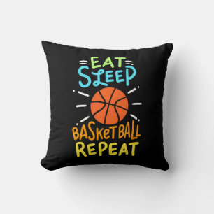 Cojín Decorativo Baloncesto - Come Duerme Baloncesto Repite