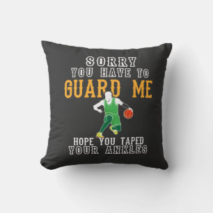 Cojín Decorativo Baloncesto divertido