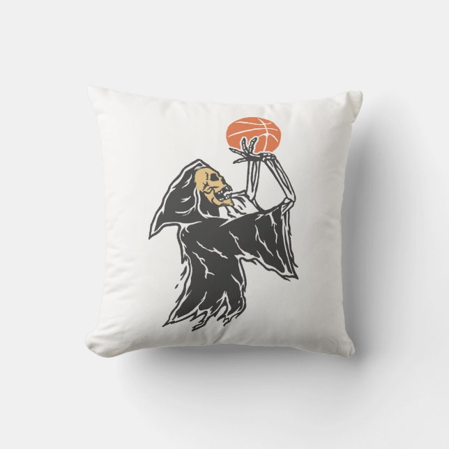 Cojín Decorativo Baloncesto Grim Reaper (Anverso)