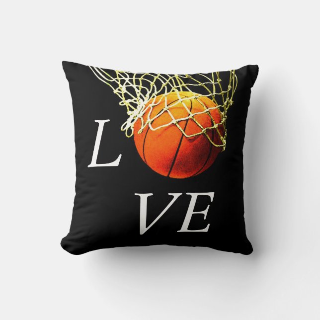 Cojín Decorativo Baloncesto I Love (Anverso)