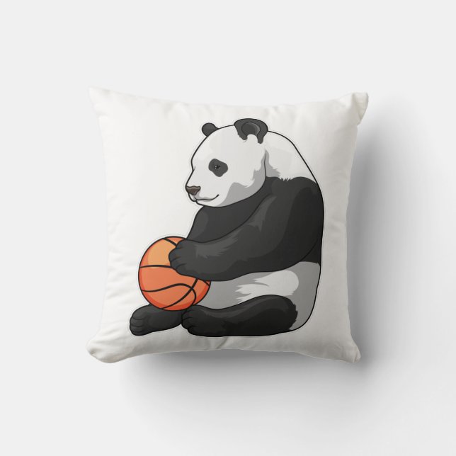 Cojín Decorativo Baloncesto Panda (Anverso)