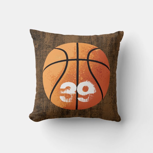 Cojín Decorativo Baloncesto (personalizable) (Anverso)
