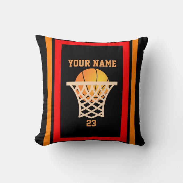 Cojín Decorativo Baloncesto personalizado (Anverso)