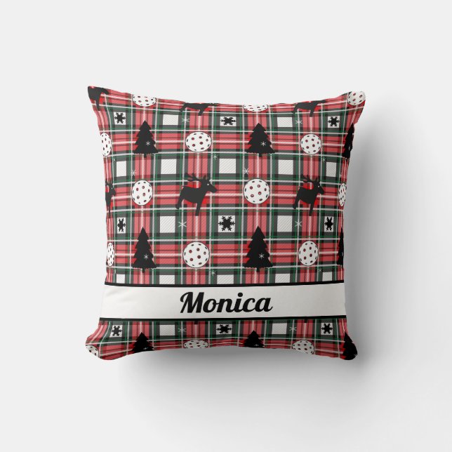 Cojín Decorativo  Baloncesto 🎄 y renos Feliz Navidad  (Anverso)