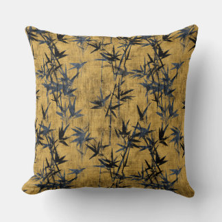 Cojín Decorativo Bambú negro azul