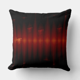 Cojín Decorativo Bambú Rojo Acero Inoxidable Metal