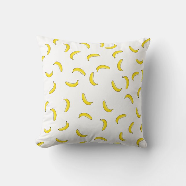 Cojín Decorativo Banana blanca (Anverso)
