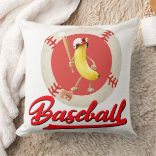 Cojín Decorativo Banana Slugger Gráfico Personalizado Divertido de