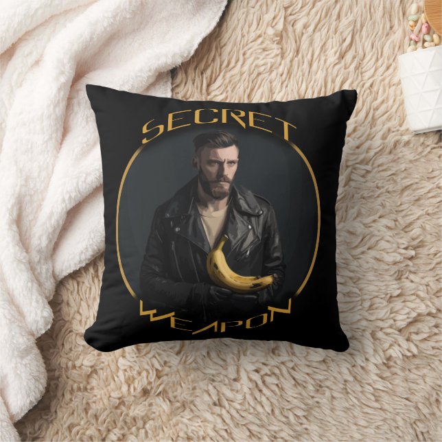 Cojín Decorativo Banana: su arma secreta (Manta)