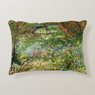 Cojín Decorativo Bancos de Sena, Pont de Clichy por Vincent van Gog