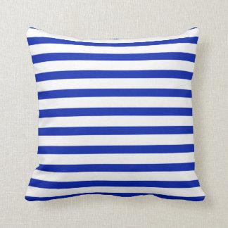 Cojín Decorativo Banda azul y blanca real