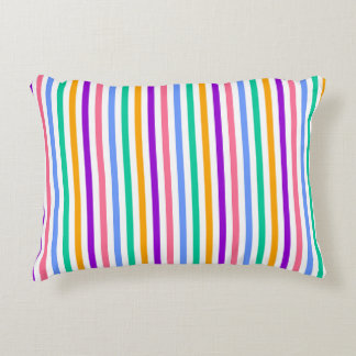 Cojín Decorativo Banda de caramelo multicolor