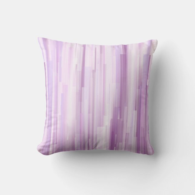 Cojín Decorativo Banda geométrica de lavanda (Anverso)