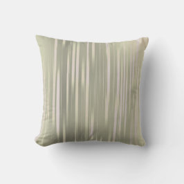 Cojín Decorativo Banda vertical Sage Green y Cream