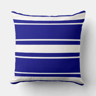Cojín Decorativo Bandas azules de la marina