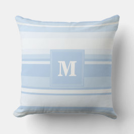 Cojín Decorativo Bandas azules monográficas